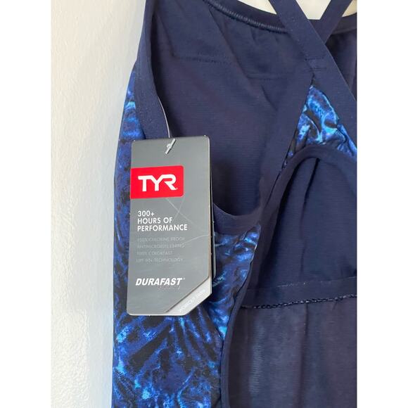 NWT TYR Standard Durafast Elite Diamondfit Controlfit One Piece Swimsuit Size 10 - Picture 8 of 9